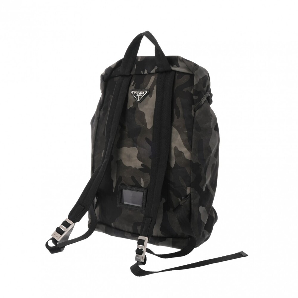 PRADA Camouflage Backpack Khaki Green Nylon Daypack - Picture 2 of 11